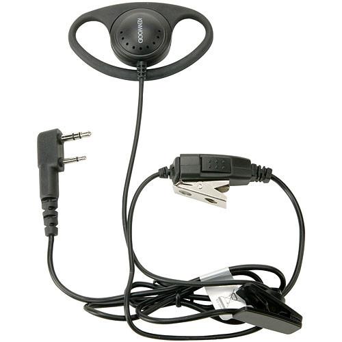 Kenwood KHS-27A D-Ring Ear Hanger Headset with In-Line Push-to-Talk & Mic