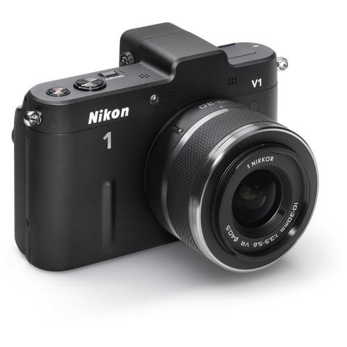 Nikon 1 V1 Mirrorless Digital Camera with 10-30mm Lens - Refurbished
