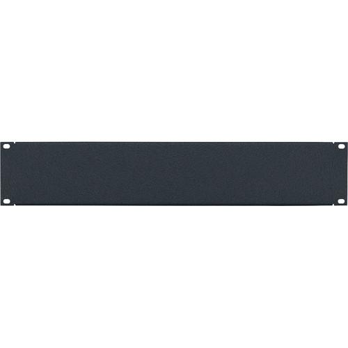 Lowell Manufacturing Rack Panel-Blank-2U, 16-Gauge Flanged Steel