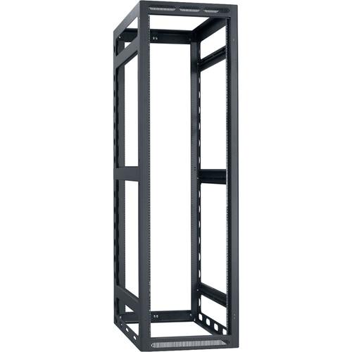 Lowell Manufacturing Rack-Gangable-40U 36"Deep, 2-Pair Rails, Less Rear Door