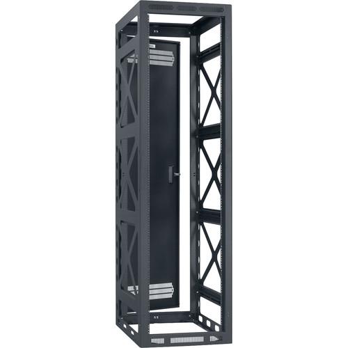 Lowell Manufacturing Rack-Seismic-44U 27" Deep, 2-Pair Rails, Rear Door