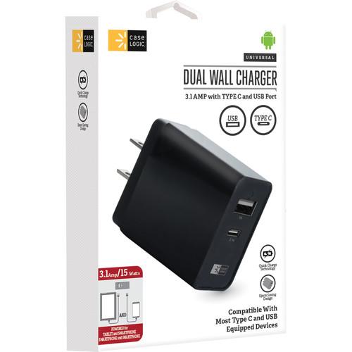 Case Logic 3.1A USB Type-C-Wall Charger, Case, Logic, 3.1A, USB, Type-C-Wall, Charger