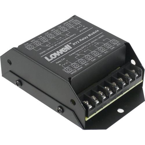 Lowell Manufacturing Relay Module-5A, 24VDC, 2-DPDT Relays, 5"L x 3.28"W