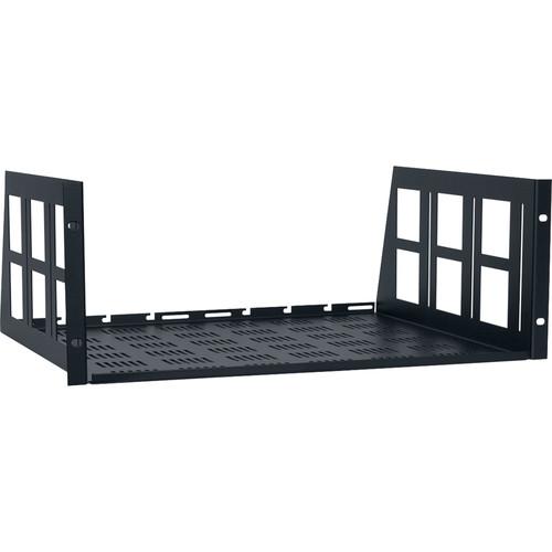 Lowell Manufacturing Vented Rack Utility Shelf-4U, 14"Depth
