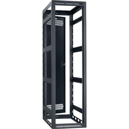 Lowell Manufacturing Rack-Gangable-44U 42"Deep, 2-Pair Rails, Rear Door