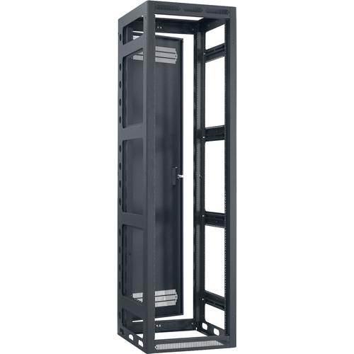 Lowell Manufacturing Rack-Gangable-44U 22"Deep, 1-Pair Rails, Rear Door