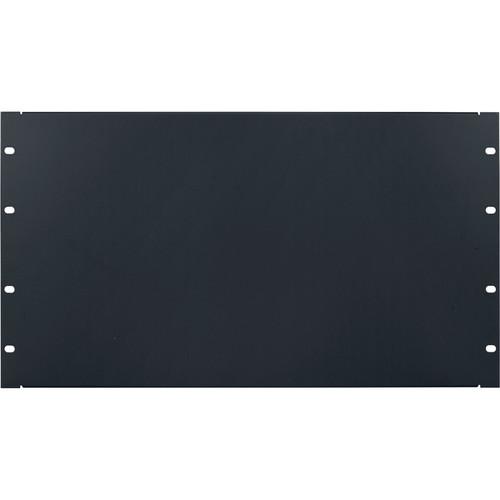 Lowell Manufacturing Rack Panel-Blank-6U, 18-Gauge Flanged Steel