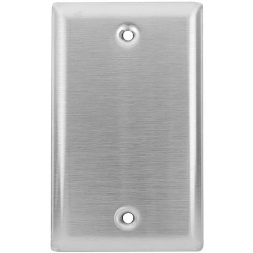 Lowell Manufacturing Wall Plate-Stainless Steel, 1-Gang, Blank