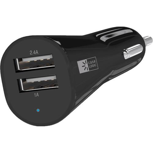 Case Logic 3.4A Dual USB Car Charger with Smart Locator