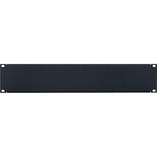 Lowell Manufacturing Rack Panel-Blank-2U, 18-Gauge Flanged Steel