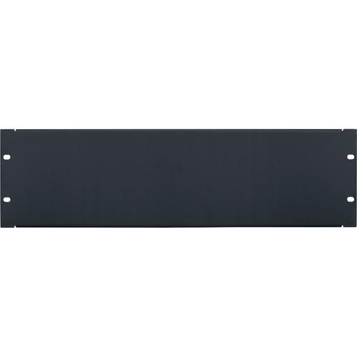 Lowell Manufacturing Rack Panel-Blank-3U, 18-Gauge Flanged Steel