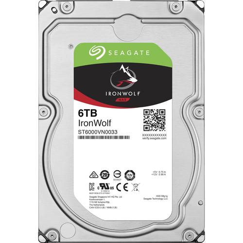 Seagate 6TB IronWolf 7200 rpm SATA 3.5" Internal NAS