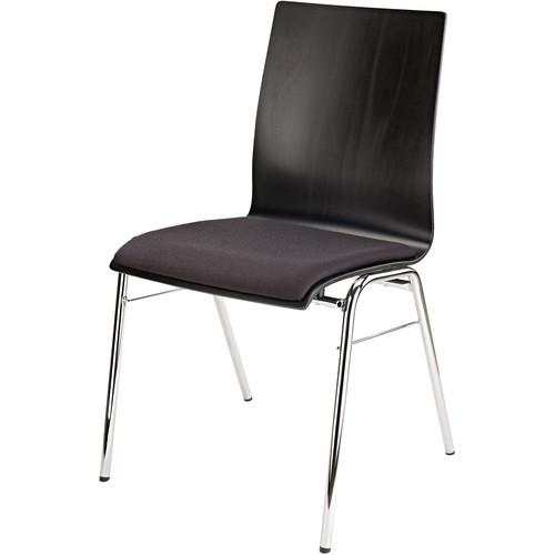 K&M Stacking Chair with Black Seat