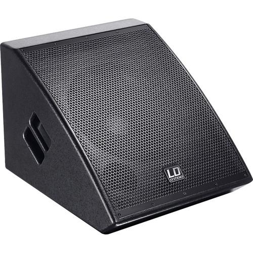 LD Systems Powered Stage Monitor - Low Profile - 1000W Peak 12" 1" Coaxial 75 X 75 Dispersion