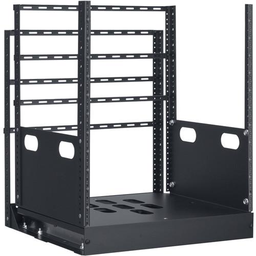 Lowell Manufacturing Rack-Pull and Turn System-12U, 2-Slides, 19" Deep