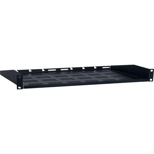 Lowell Manufacturing Vented Rack Utility Shelf-1U, 10"Depth