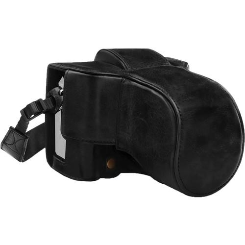 MegaGear Ever Ready Leather Case & Strap for Fujifilm X-T3 with XF 23, 56, or 18-55mm Lens
