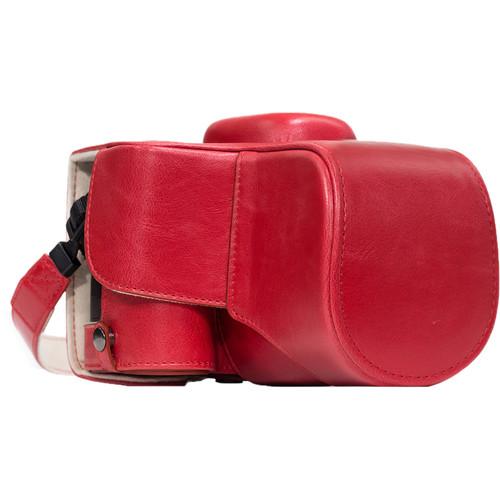 MegaGear Ever Ready PU Leather Case and Strap for Nikon D3400 with 18-55mm Lens