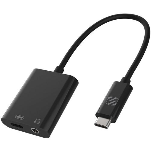 Scosche USB Type-C Charger and Pass-Through 3.5mm Audio Adapter
