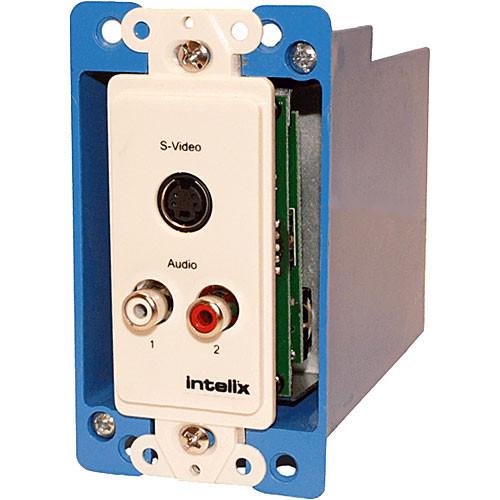 Intelix AVO-SVA2-WP-F Cat-5 Stereo Audio and S-Video Wall Plate Balun