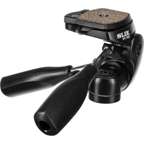 Slik SH-705E 3-Way Pan Tilt Head - Supports 9.9 lbs