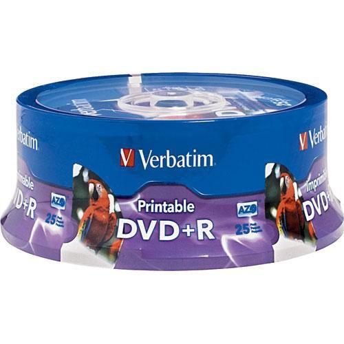 Verbatim DVD R White Inkjet Hub Printable Recordable Disc