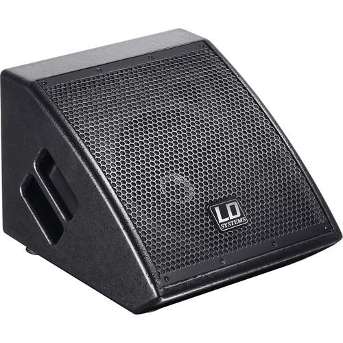LD Systems Powered Stage Monitor - Low Profile - 320W Peak 8" 1" Coaxial 75 X 75 Disp
