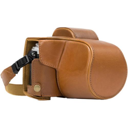 MegaGear Ever Ready PU Leather Case and Strap for Olympus OM-D E-M10 Mark II with 14-42mm Lens
