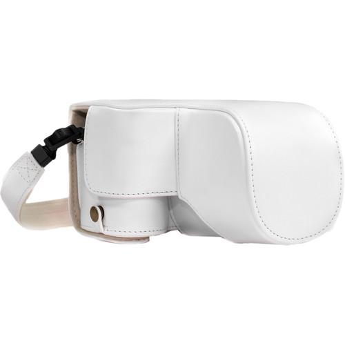 MegaGear Ever Ready PU Leather Case & Strap for Sony a6500 with 16-70mm Lens