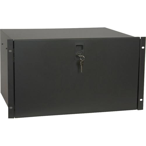 Lowell Manufacturing 6U 14.5"Deep 19" Rack Utility Drawer with Slam Latch and Key Lock