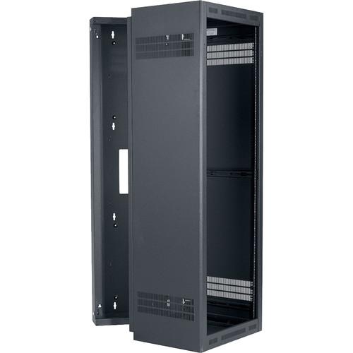 Lowell Manufacturing Rack-Sectional Wall Mount-35U, 19" Deep, 1-Pair Adjustable Rails