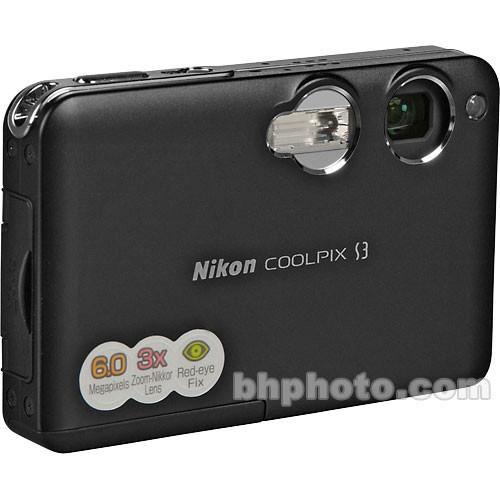 Nikon Coolpix S3, 6.0 Megapixel, 3x Optical 4x Digital Zoom, Digital Camera - Refurbished