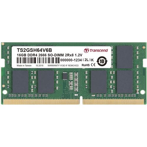 Transcend 16GB DDR4 2666 MHz CL19 SO-DIMM Memory Module