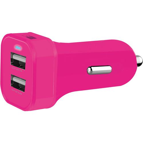 Case Logic 2.1A Dual USB Car Charger with Lightning Cable