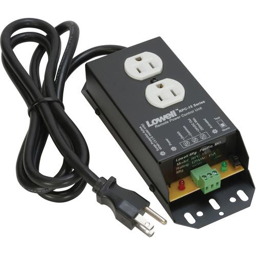 Lowell Manufacturing Remote Power Control - 15A, 1 Duplex Outlet, 6' Cord, Lowell, Manufacturing, Remote, Power, Control, 15A, 1, Duplex, Outlet, 6', Cord