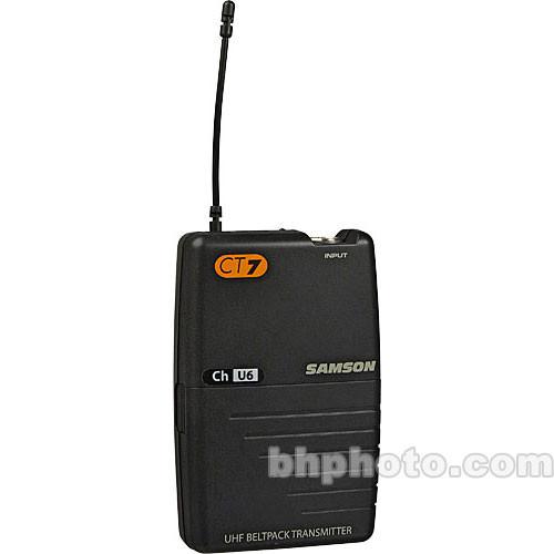 Samson CT7 UHF Belt-Pack Transmitter for Samson Micro and Concert Series Wireless Microphone Systems