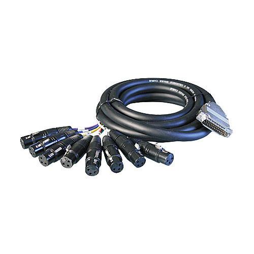 ALVA BO25MXLR8F6 D-SUB 25-Pin Analog Audio to XLR Female Breakout Cable