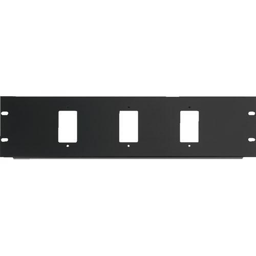 Raxxess 3U Three Decora Device Rack Panel