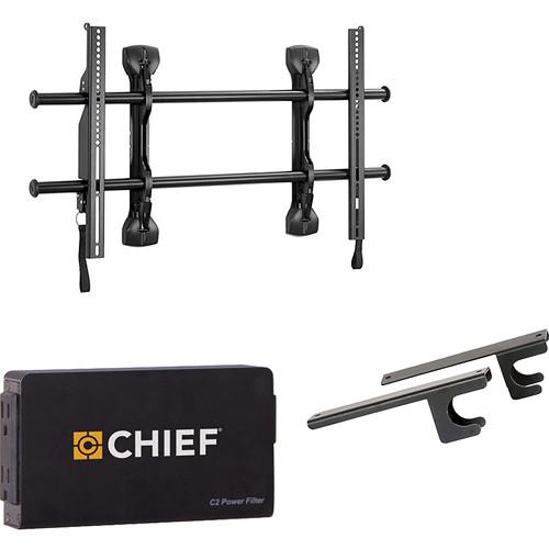 Chief Fusion Universal Flat Panel Micro-Adjustable Fixed Wall Mount Kit for 37-63" Displays
