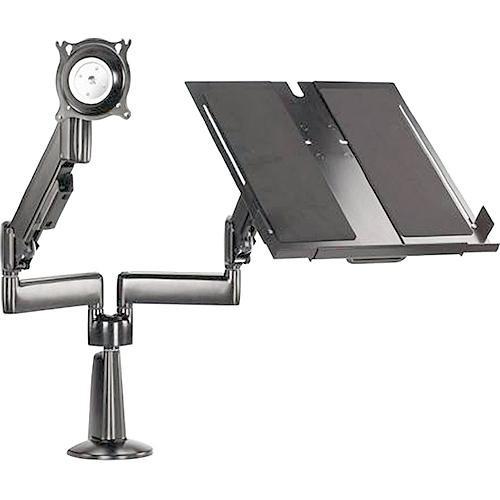 Chief KGL220 Height-Adjustable Monitor Laptop Dual Arm Desk Mount