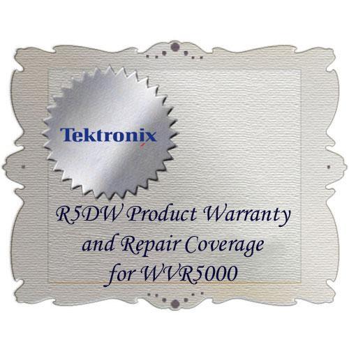 Tektronix R5DW Product Warranty and Repair Coverage for WVR5000
