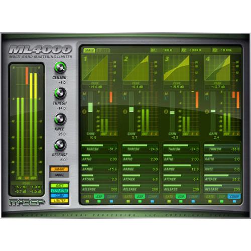 McDSP ML4000 Native - Mastering Limiter Plug-In for for Applications Supporting RTAS and AudioSuite Under Mac OS X 10.4.x and Windows XP - Upgrade for Owners of ML4000 LE
