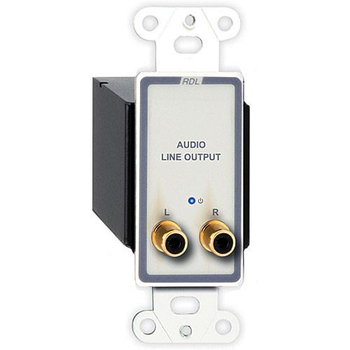 RDL D-TPR2A Active RCA Stereo Audio Output over Dual RJ45 Receiver Module
