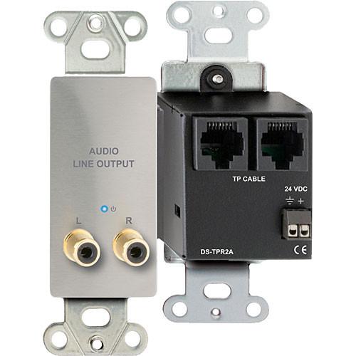 RDL DS-TPR2A Active RCA Stereo Audio Output over Dual RJ45 Receiver Module