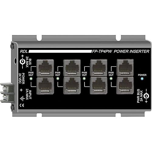 RDL FP-TP4PW 4 Output Power Inserter for Twisted Pair Units