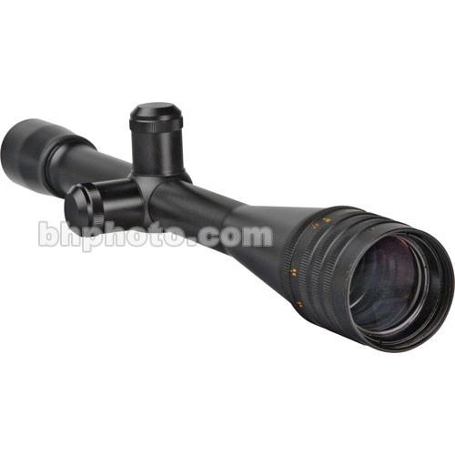 Weaver 24x40 T-24 Target Varmint Waterproof & Fogproof Riflescope with an Adjustable Objective and 1 8 MOA Dot Reticle - Satin Black