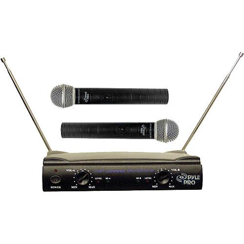 Pyle Pro PDWM2500 Dual VHF Wireless Microphone System