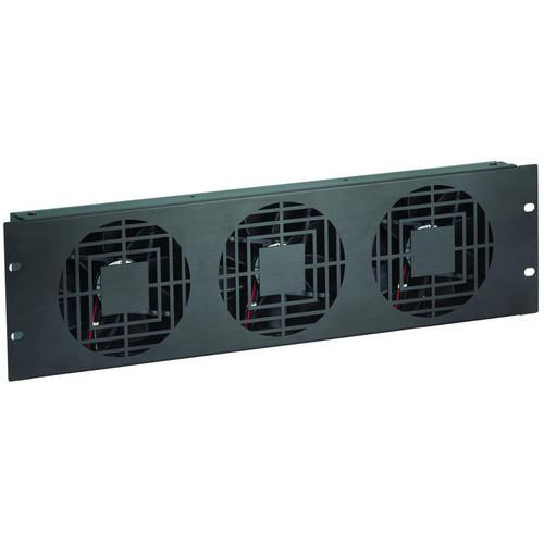 Raxxess NAF33HBA 3 U High Flow Triple Fan Panel