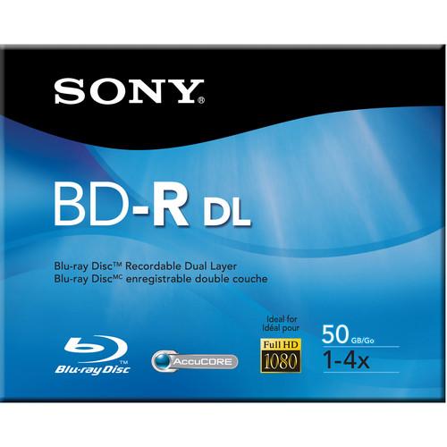 Sony 50GB BD-R Dual Layer Recordable Blu-ray Disc, Sony, 50GB, BD-R, Dual, Layer, Recordable, Blu-ray, Disc
