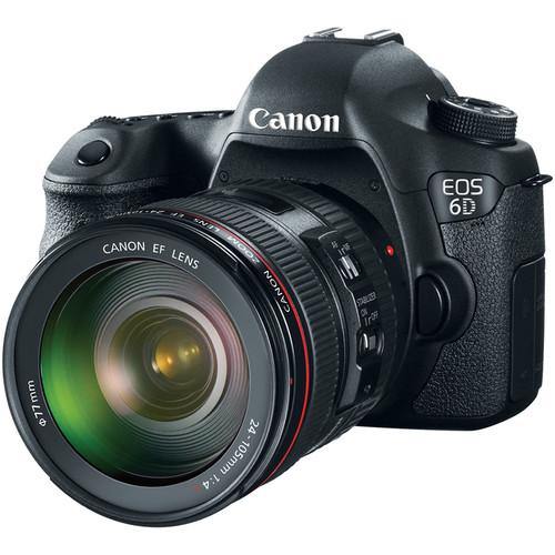 Canon EOS 6D DSLR Camera with 24-105mm f 4L Lens